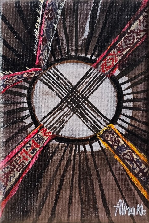 Shanyraq 绘画, 5.9x3.9 in