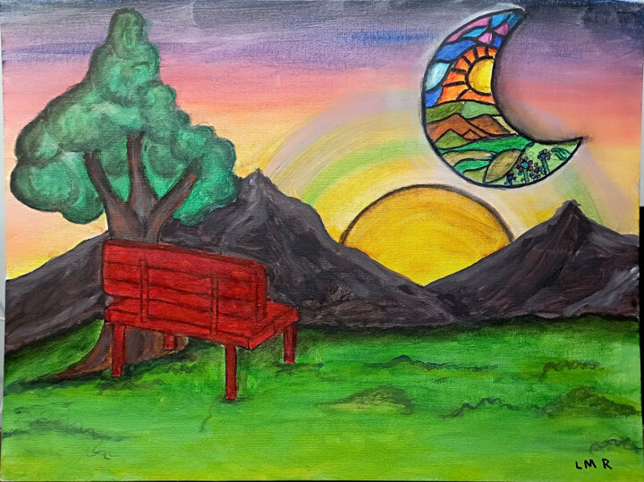 Horizontes de ensueño. 绘画, 11.8x15.8 in