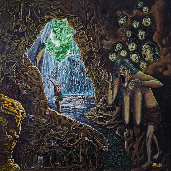 Albasty 绘画, 23.6x23.6 in