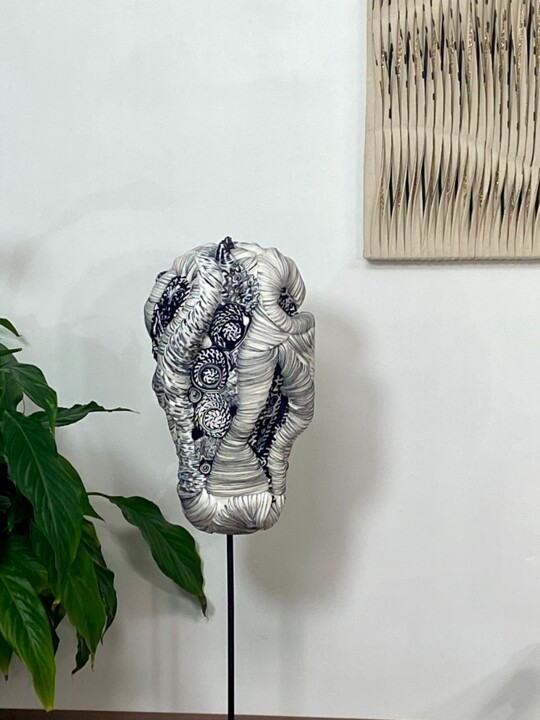 Escultura intitulada "SCLPTURE ART TEXTIL…" por Yasmina Kijek, Obras de arte originais, Fibra têxtil
