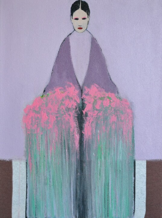 Painting titled "Emergence of Grace 5" by Incognito, Original Artwork, Acrylic