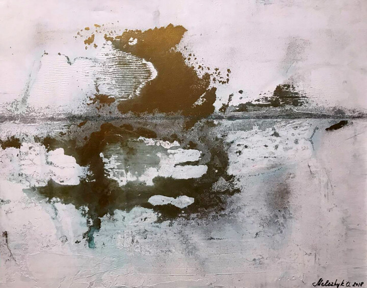 White Ocean 绘画, 23.6x31.5 in