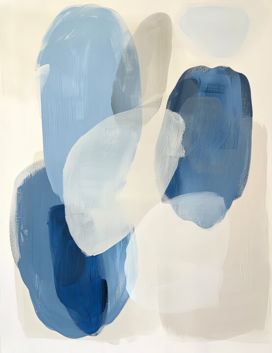 Digital Arts titled "ABSTRACT ORGANIC FO…" by Alena Shnaider, Original Artwork, Acrylic