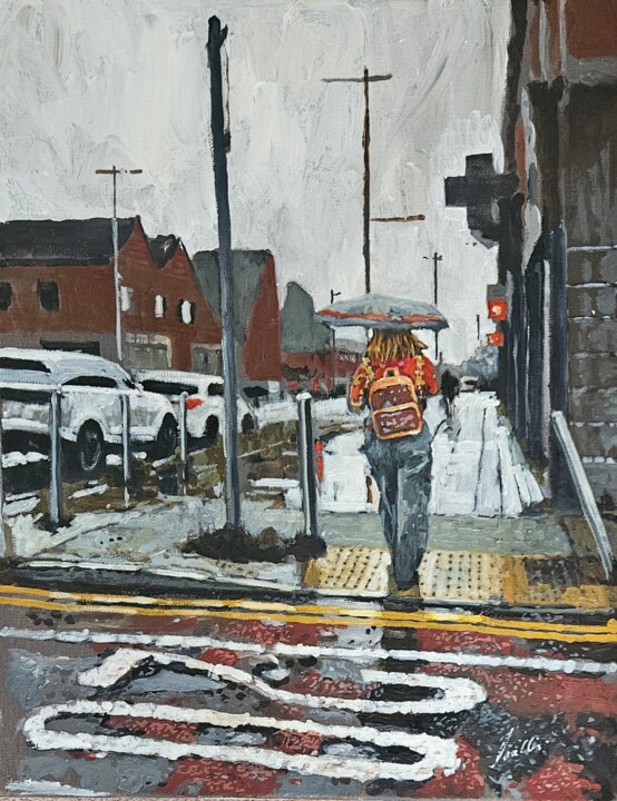 Weaste road, Salford Pittura, 19,7x15,8 in