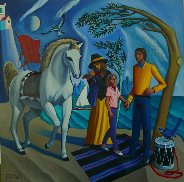Painting titled "Carmen" by Paul Rossi, Original Artwork, Oil