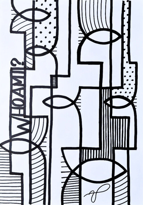 Painting titled "Out of Water" by Ulisses Pereira, Original Artwork, Marker