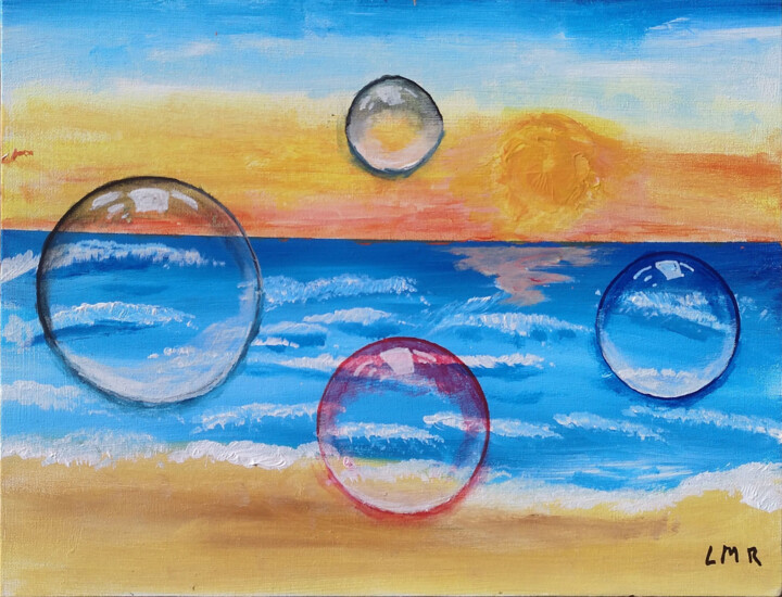 38.- Horizontes efímeros. 绘画, 11.8x15.8 in