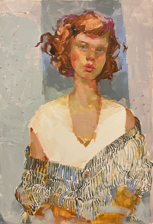 Pintura titulada "Ania" por Lorena Iavorschi, Obra de arte original, Oleo