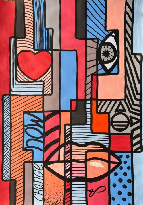 Painting titled "Change" by Ulisses Pereira, Original Artwork, Acrylic