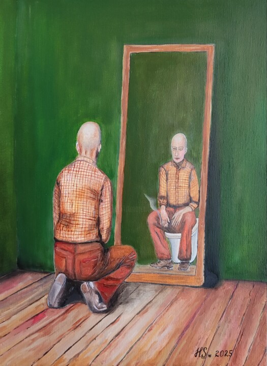 The Mirror of Fate 绘画, 19.7x13.8 in