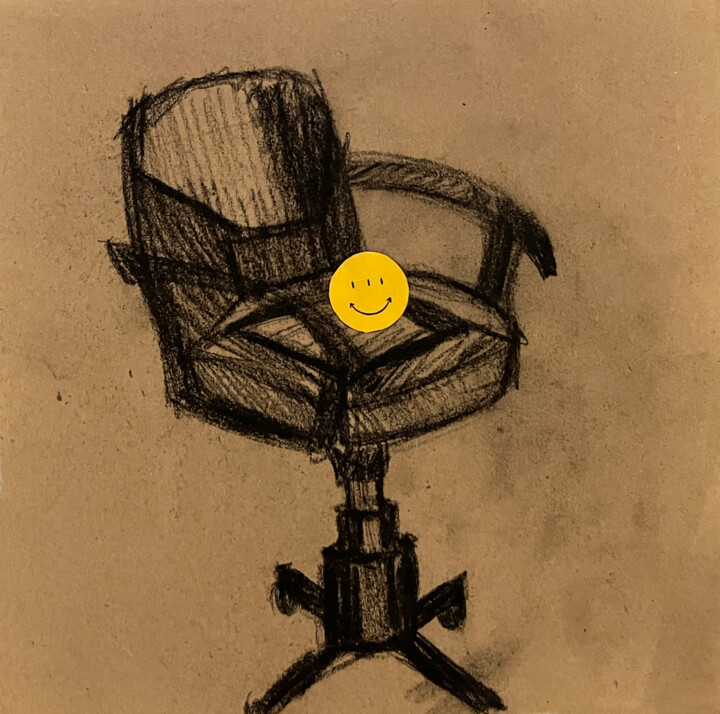 фi44 / Back to the Future - {$M} Drawing, 8.3x8.3 in