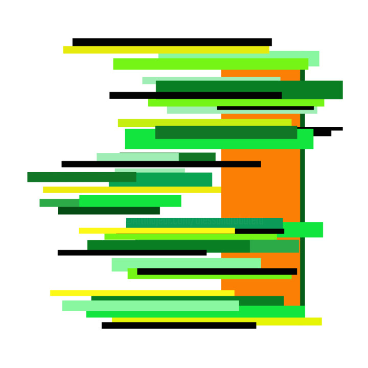 Arte digitale intitolato "Spatial Rhythm 1" da Alessandro Butera, Opera d'arte originale, Lavoro digitale 2D