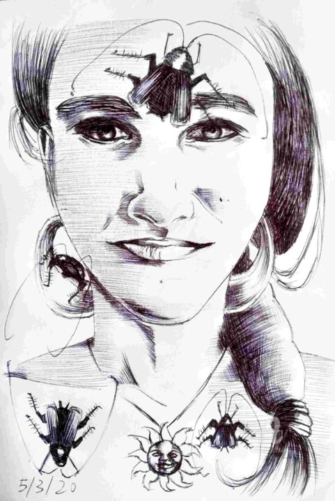 图画,  7.9x5.9 in 