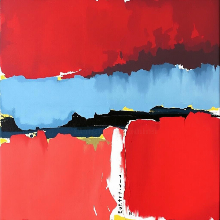Arte digitale intitolato "Red at the Horizon" da Alessandro Butera, Opera d'arte originale, Pittura digitale