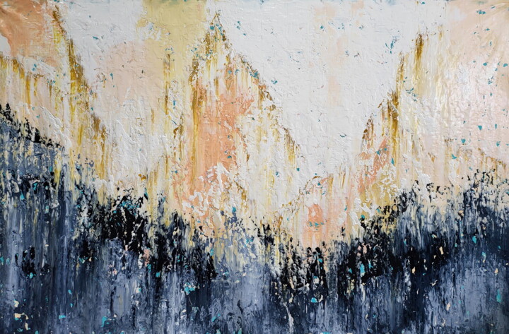 Malerei mit dem Titel "Abstract R 2508" von Alex Senchenko, Original-Kunstwerk, Acryl