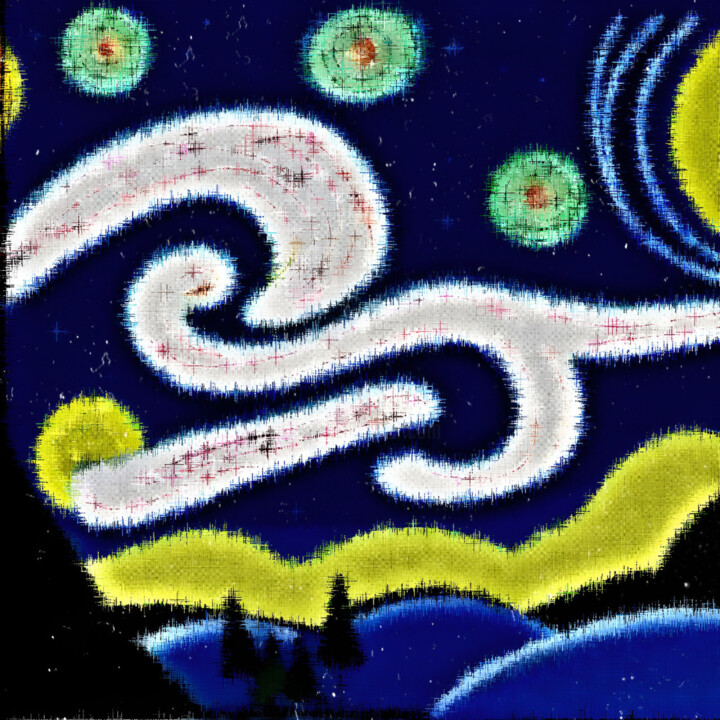 Fn1 数字艺术, 13.8x13.8 in