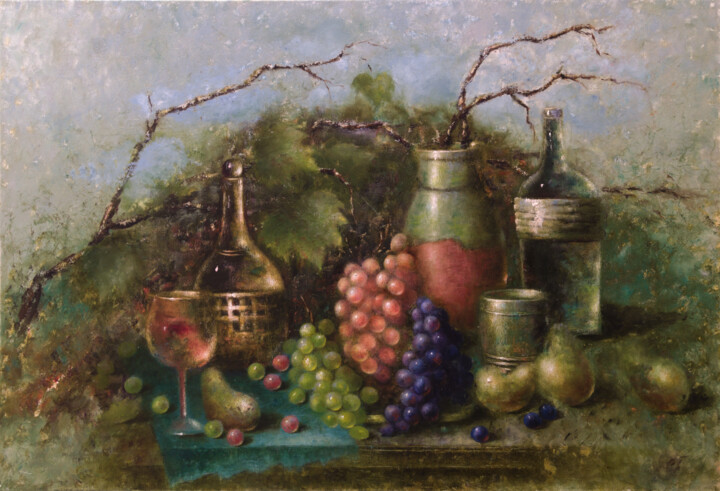 A pleasant evening 绘画, 23.6x35.4 in
