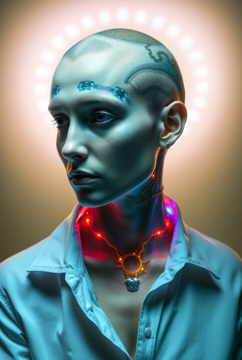 Digitale Kunst mit dem Titel "Praiana" von Kubicol, Original-Kunstwerk, Digitaldruck