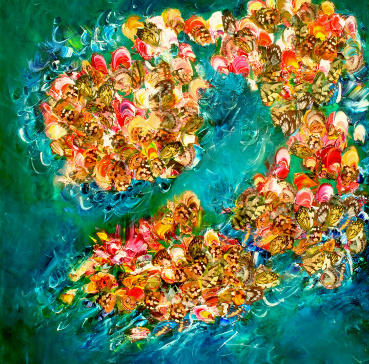 Painting titled "Alice In Wonderland…" by Victoria Horkan, Original Artwork, Oil