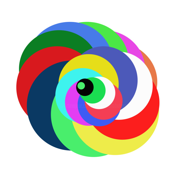 Arte digitale intitolato "Cosmic Abstract" da Alessandro Butera, Opera d'arte originale, Lavoro digitale 2D