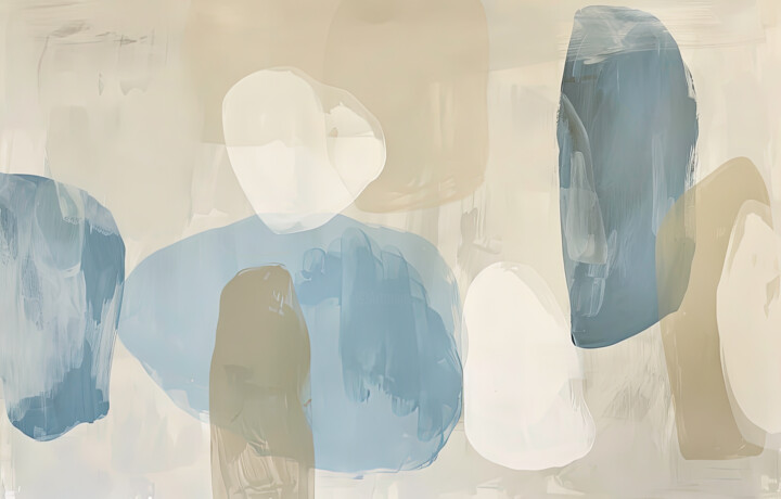 Digital Arts titled "MINIMALIST ABSTRACT…" by Alena Shnaider, Original Artwork, Acrylic