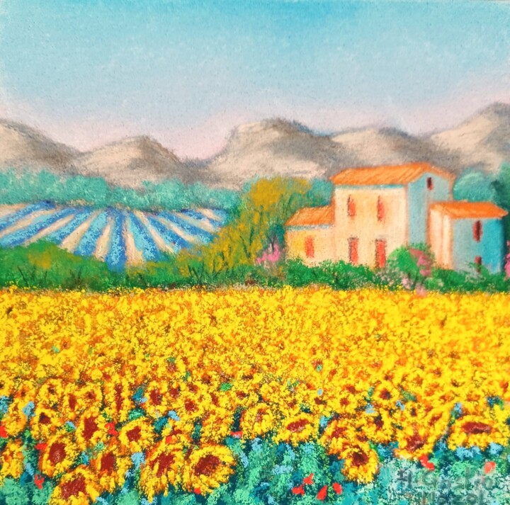 Tournesols provençaux Tekening, 6,3x6,3 in