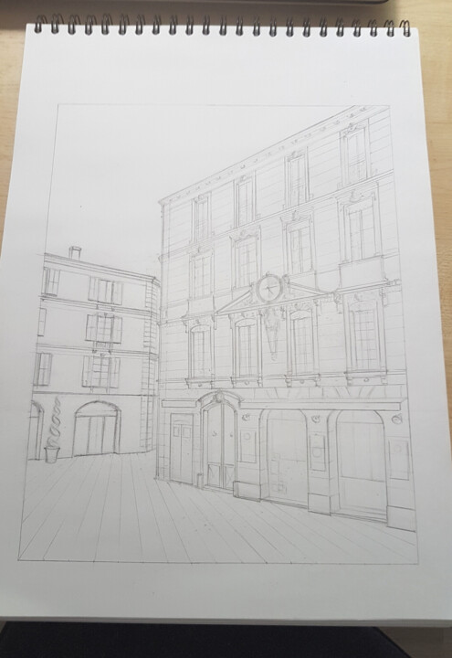 Steps of the making of the work