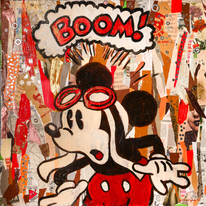 Boom 绘画, 39.4x39.4 in