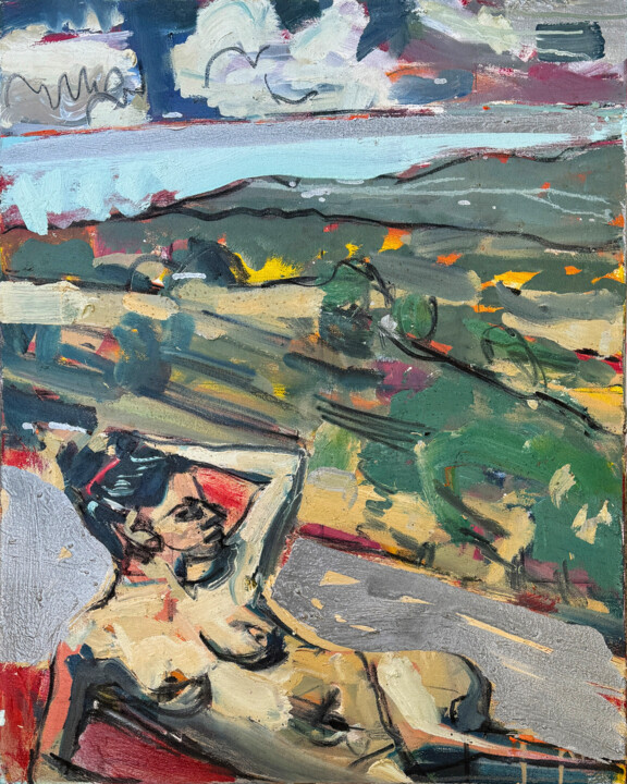 California Eve Schilderij, 30x24 in