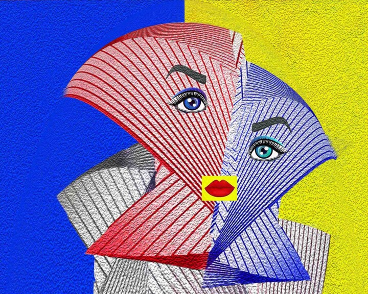The Kiss 2 After Klimt 数字艺术, 11x14 in