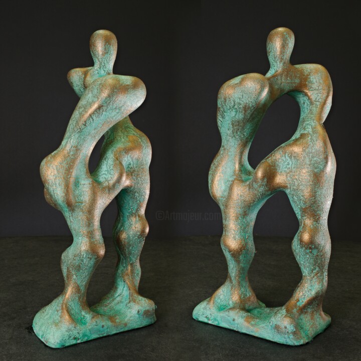 Sculptuur getiteld "The Merchant of Ven…" door Prof. Andreas Loeschner-Gornau, Origineel Kunstwerk, Bronzen