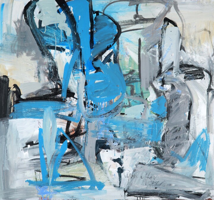 Pintura titulada "Blueprint" por Francesco D'Adamo, Obra de arte original, Acrílico