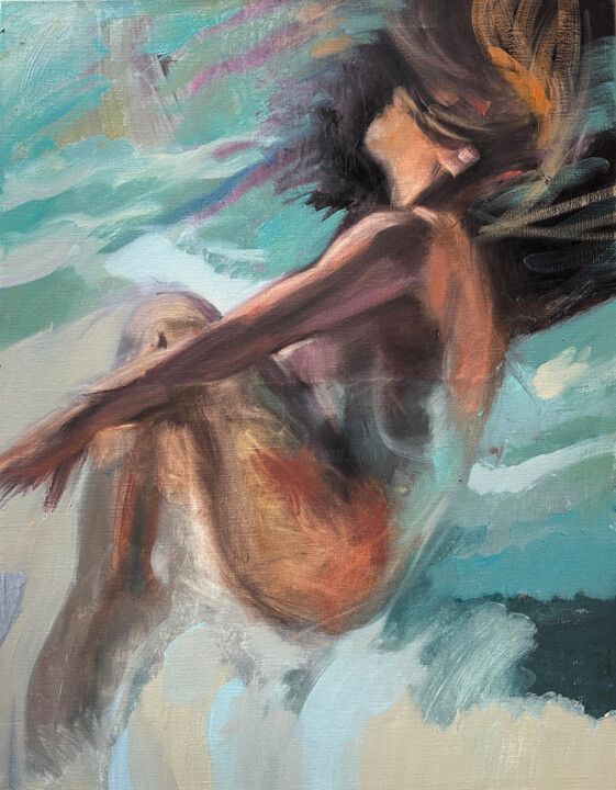 Jump 绘画, 31.5x23.6 in