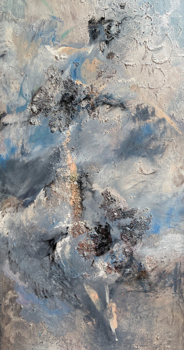 Swan Lake Painting, 35.4x19.7 in