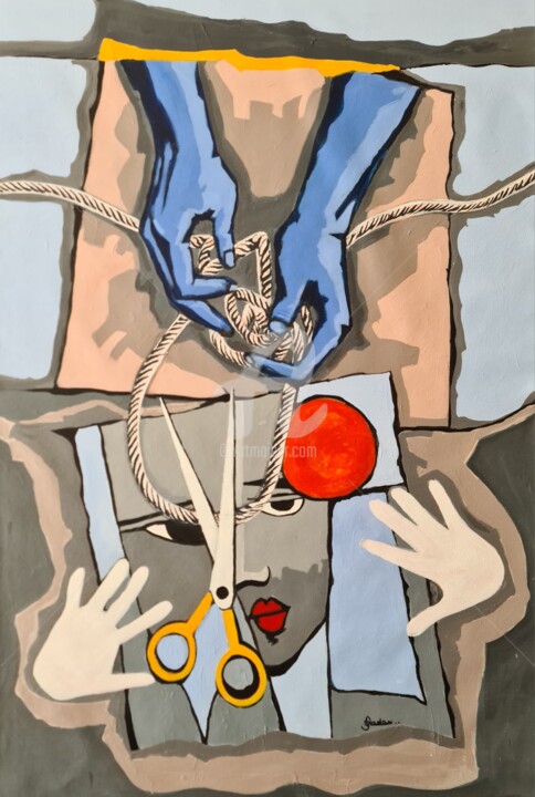 Painting titled "A Journey Of Patien…" by Ashok Jadav, Original Artwork, Acrylic