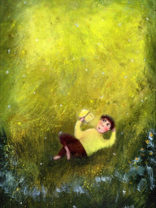 Я тебе прочитаю 绘画, 27.6x19.7 in