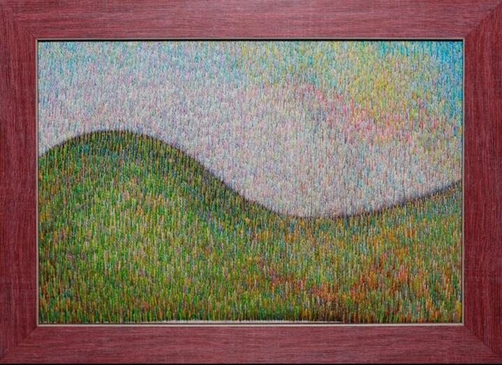 Spring 纺织艺术, 5.5x7.5 in