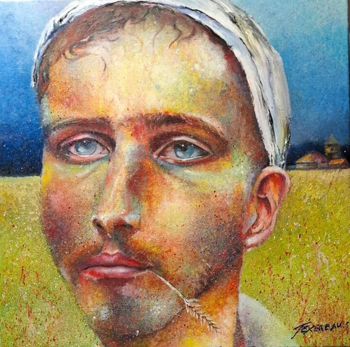 SUMMER BOY 绘画, 23.6x23.6 in
