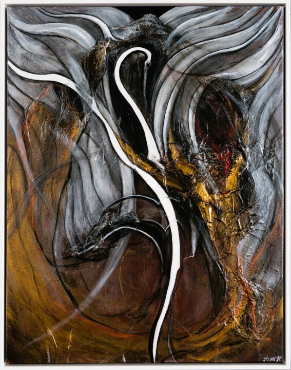 ENIGMATIC 绘画, 35.8x28 in