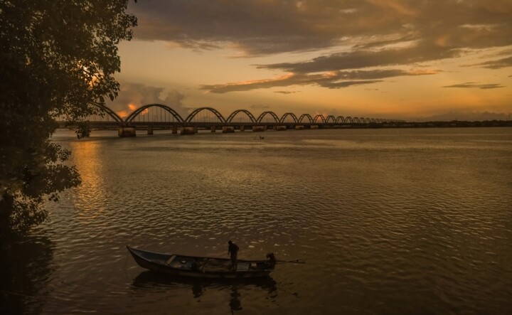 Photography titled "Godavari Series -11" by Goutam Chakraborty, Original Artwork, Digital Photography