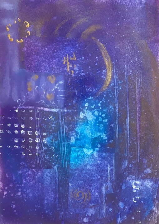 Tekening getiteld "The energy of Shiva" door Yana Melnik, Origineel Kunstwerk, Acryl