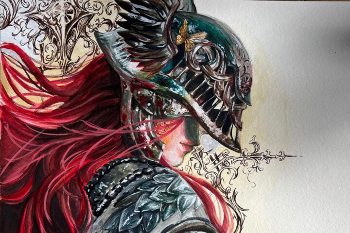 Dark fantasy 绘画, 8.3x11.7 in