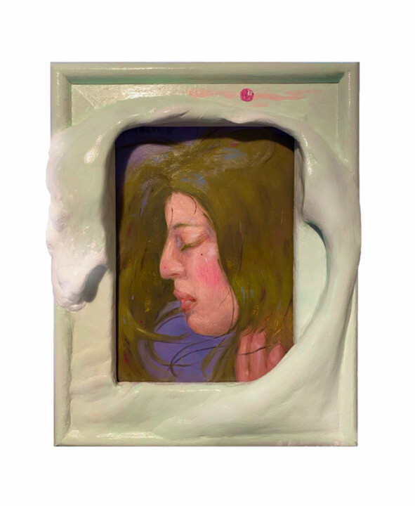 私はかぜです(I am the wind) 绘画, 7.5x5.5 in