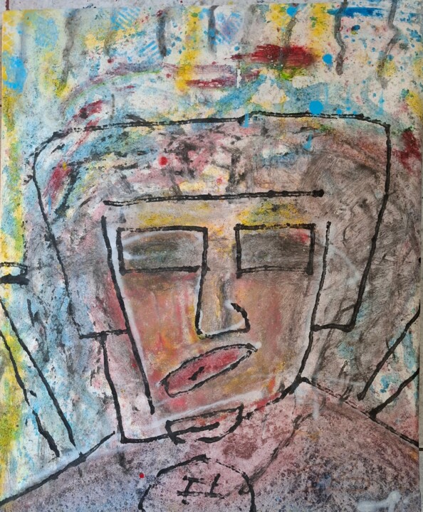 Schilderij getiteld "Cote azur" door John Bakkers, Origineel Kunstwerk, Acryl Gemonteerd op Frame voor houten brancard