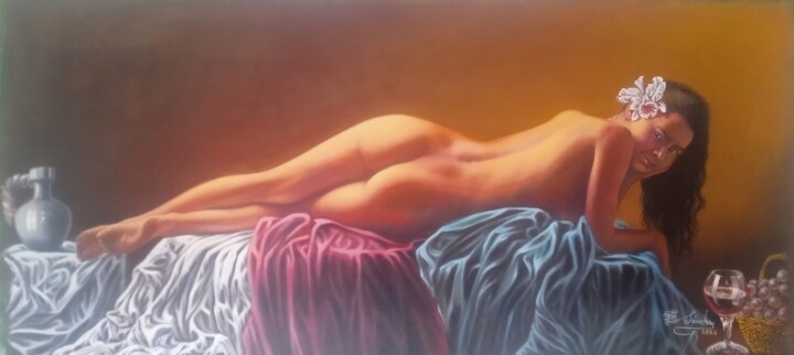 绘画,  19x37 in 
