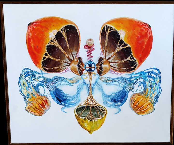 La última cáscara, fermentación / The last peel, fermentatio Malarstwo, 19,7x23,6 in