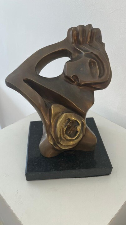 Sculpture intitulée "O que quer a mulher" par Anamaria Vieira, Œuvre d'art originale, Bronze