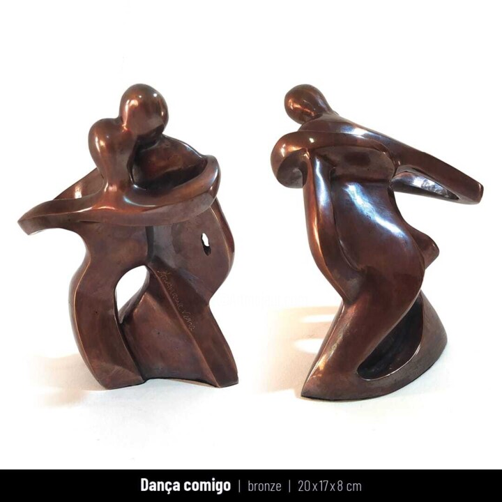 Sculpture intitulée "Dança comigo 1" par Anamaria Vieira, Œuvre d'art originale, Bronze