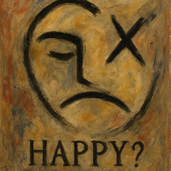Happy? Dijital Sanat, 27,6x27,6 in