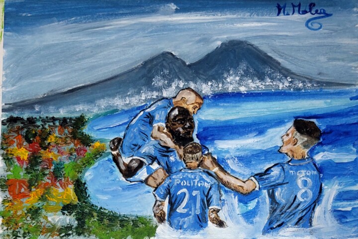Napoli - Torino.. l' escalation Schilderij, 10,6x13,4 in